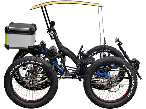 4WD Electric Off-road Fat Tire Recumbent Quad F426E– TrikExplor