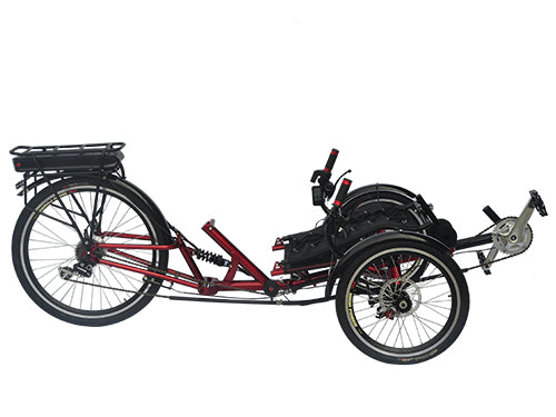 M-009F Foldable Recumbent Trike with Rear Suspension– TrikExplor