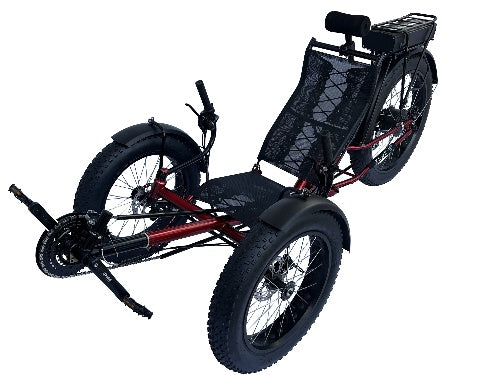 TrikExplor M-F009F Rear Suspension Fat Tire Recumbent Trike