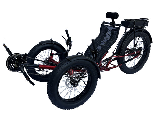 OFF Road Rear Suspension Fat Tire Recumbent Trike M-F009F