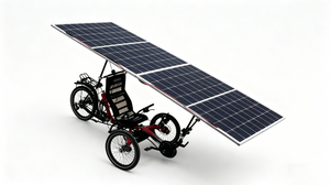 TrikExplor 320E Solar Electric Recumbent Trike with 48V 400W Solar