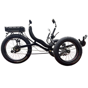 TrikExplor M-F010E Compact Fat Tire Recumbent Trike