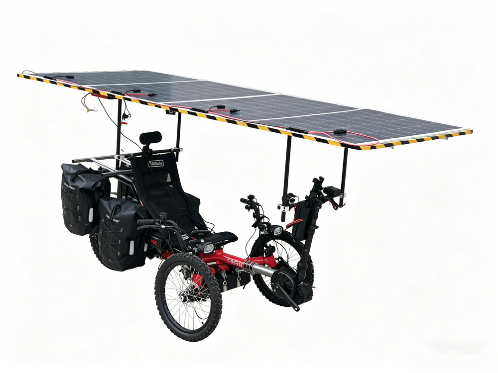 TrikExplor Electric Solar Recumbent Trike