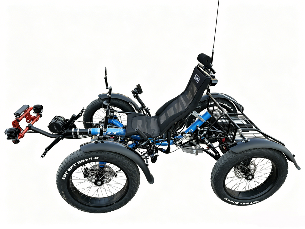 TrikExplor F420E All-Terrain Electric Recumbent Quad | 4WD