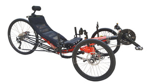 [4WD Off-Road Recumbent Quad-F426E] - TrikExplor AWD Fat Tire Recumbent Quad