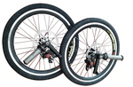 Recumbent Trike or Other Tadpole Trikes'Wheels with shaft and Disc Brakes-20 inch