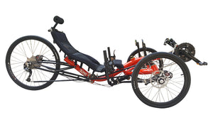 [4WD Off-Road Recumbent Quad-F426E] - TrikExplor AWD Fat Tire Recumbent Quad