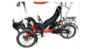 [4WD Off-Road Recumbent Quad-F426E] - TrikExplor AWD Fat Tire Recumbent Quad
